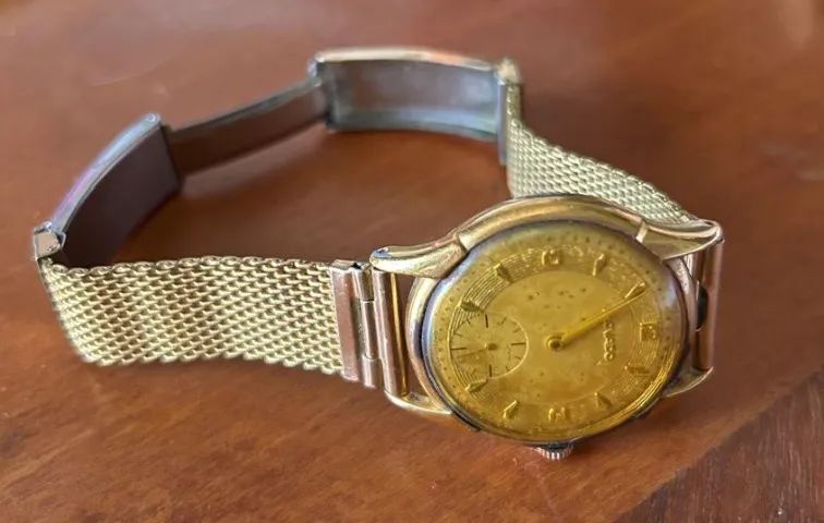 Relógio Movado Dourado Anos 1950 funcionando - Foto 4