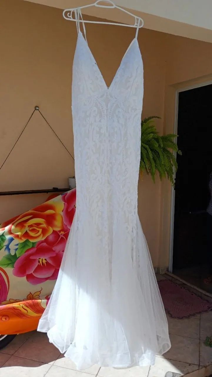Vestido de noiva branco  - Foto 3
