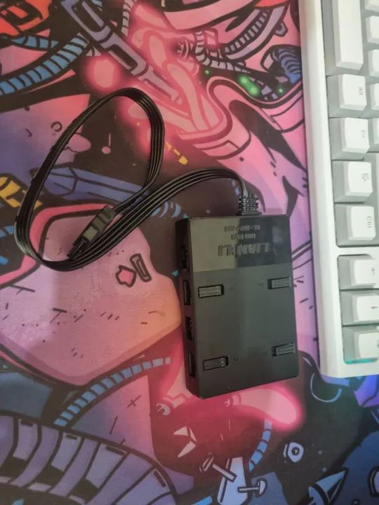 Kit fan sem regb, Redragon Sl120 com controladora s - Foto 4