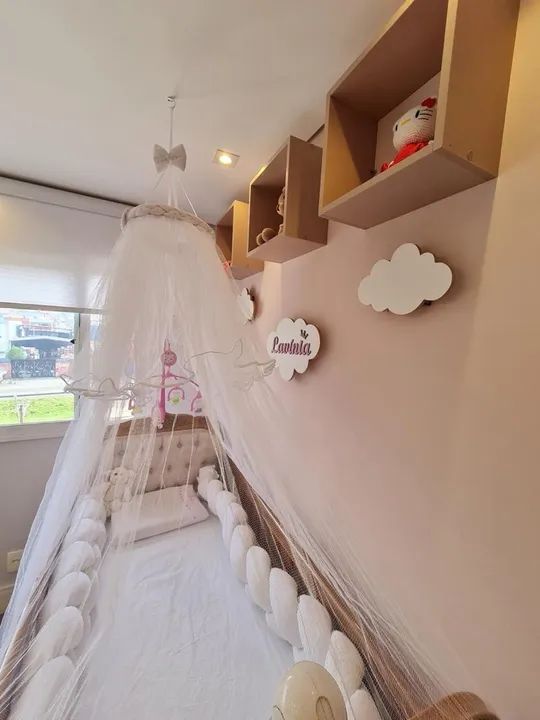 Berço Cama Luis XVII Capitonê -Tulipa Baby - Foto 5