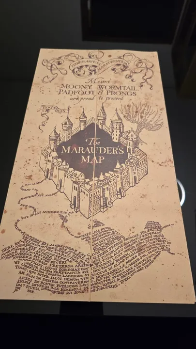 Mapa do Maroto do Harry Potter