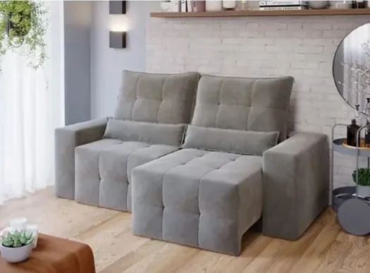 Sofá retrátil Lisboa novo confortável moderno 