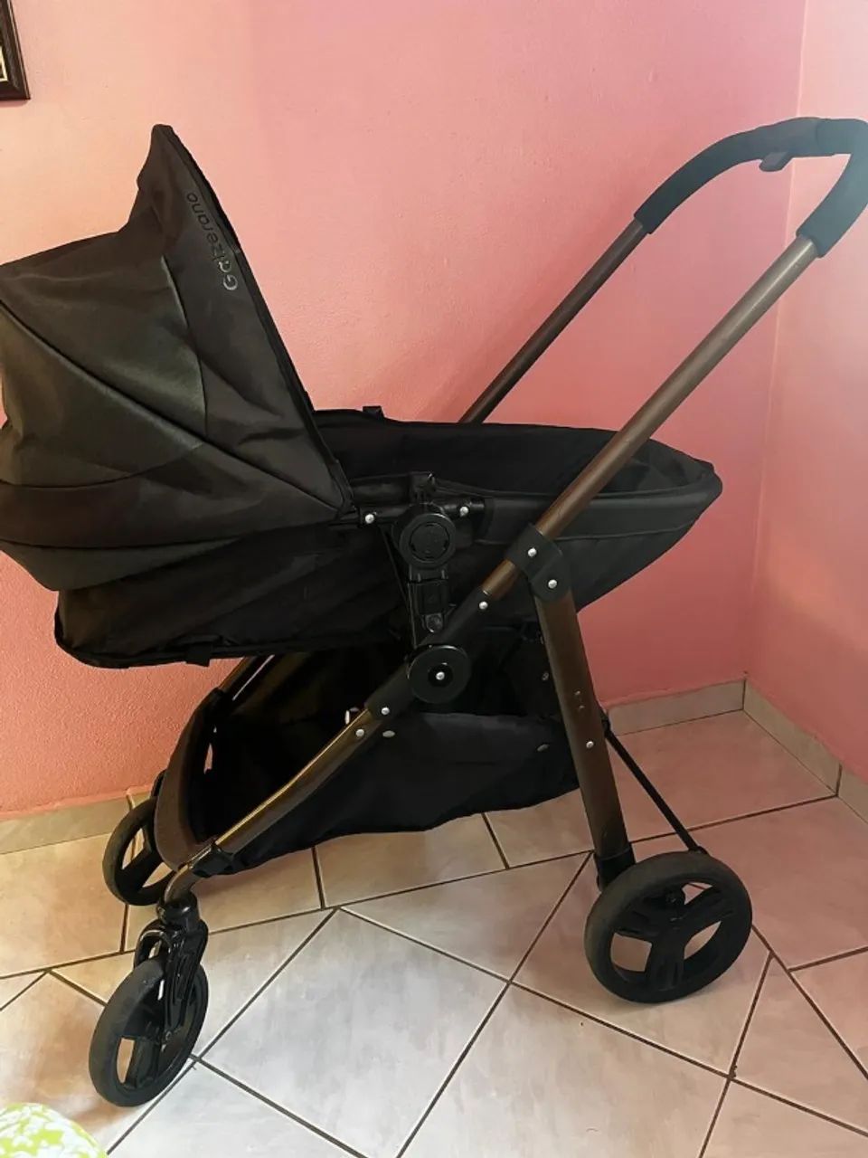 Carrinho moisés com bebê conforto - Galzerano - Foto 4