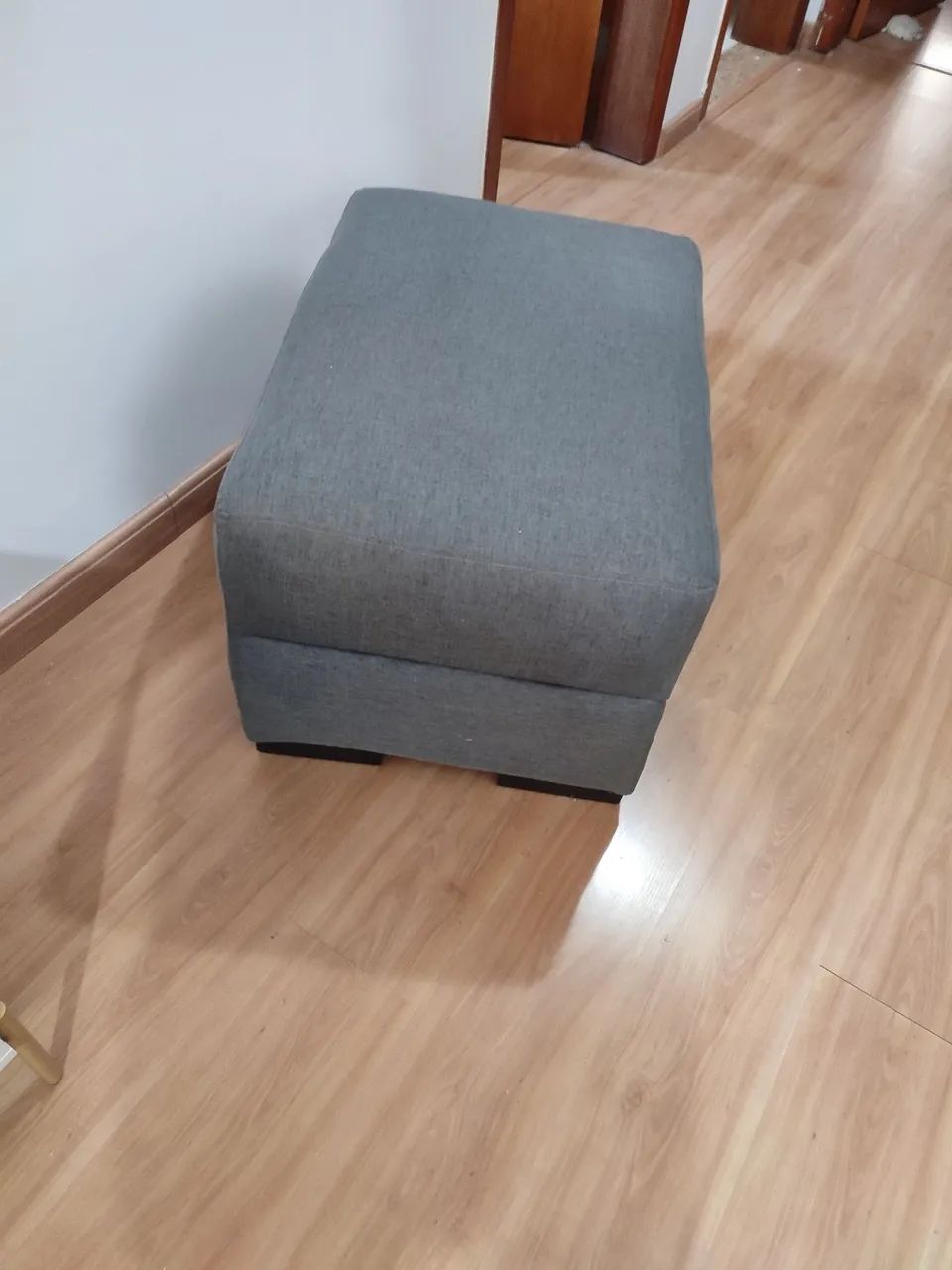 Puff Cinza para Sala 2 unidades 
