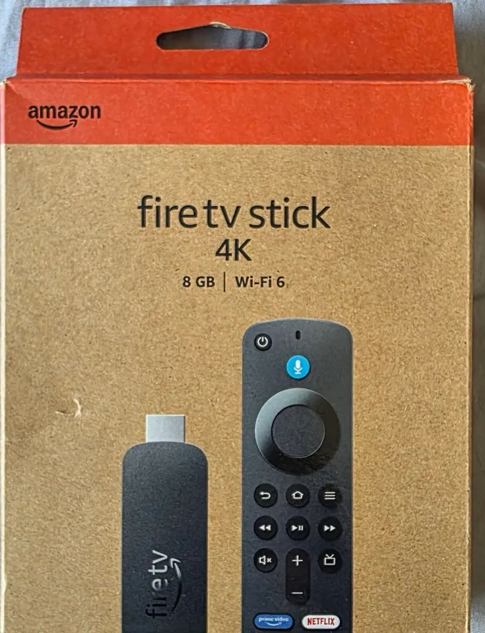 Fire TV Stick 4K - 8 GB - Wi-Fi 6 - Original - Lacrado