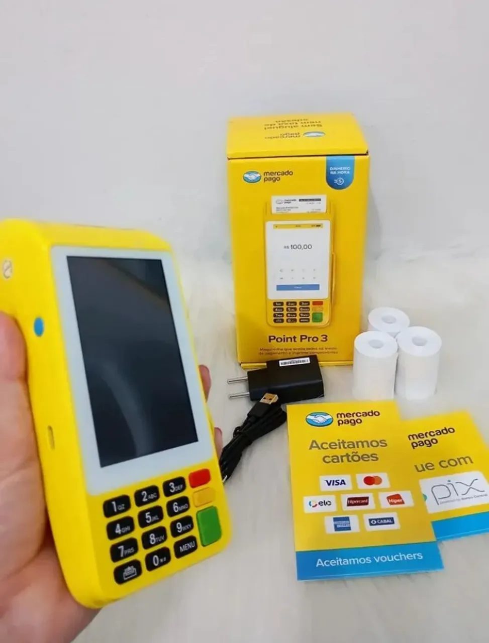 Máquina de Cartão Mercado Pago Point Pro 3