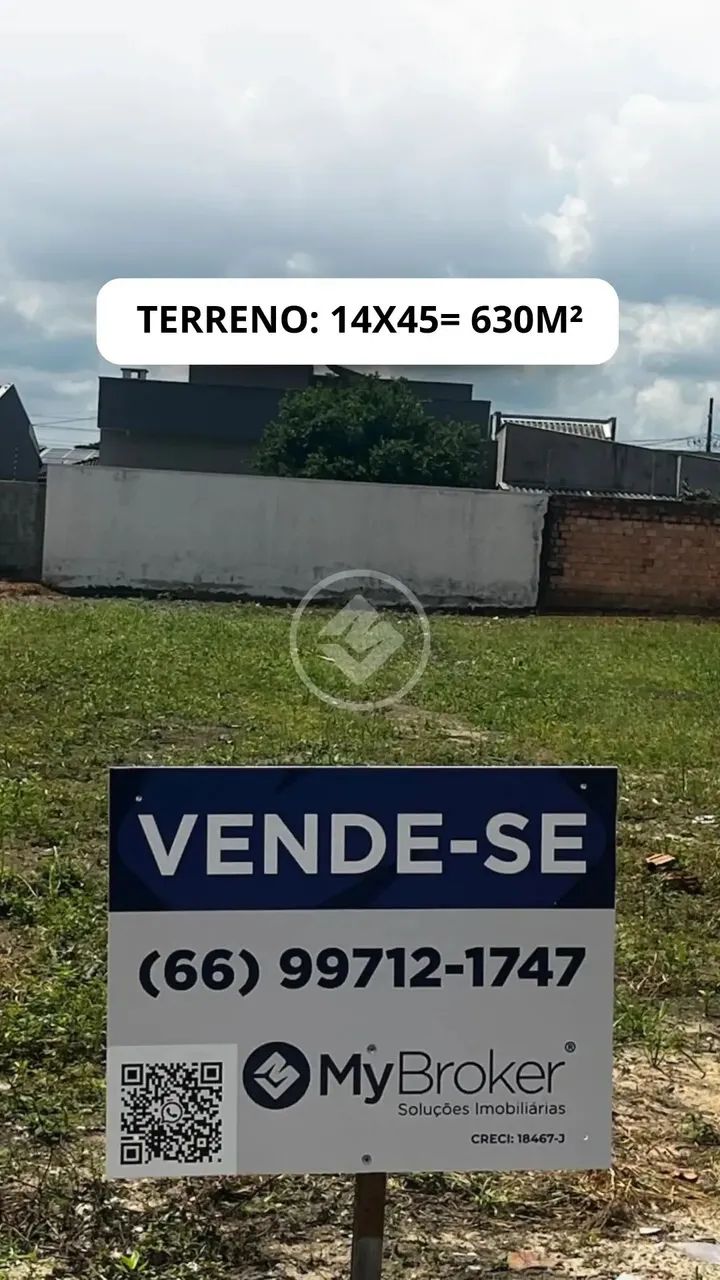TERRENO 630 M² JARDIM TERRA RICA SINOP-MT codigo: 97038