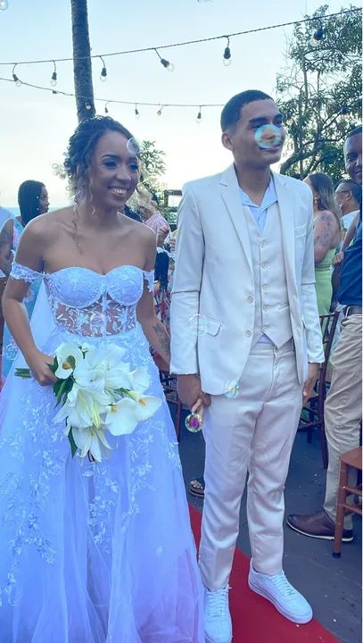 Vestido de noiva + véu - Foto 5