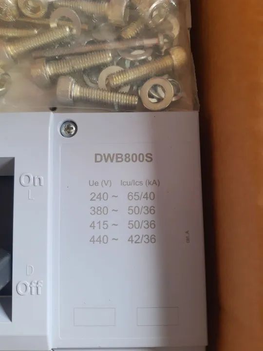 DISJUNTOR DWB800S500-3DA 500A 3 polos 50kA - Foto 3