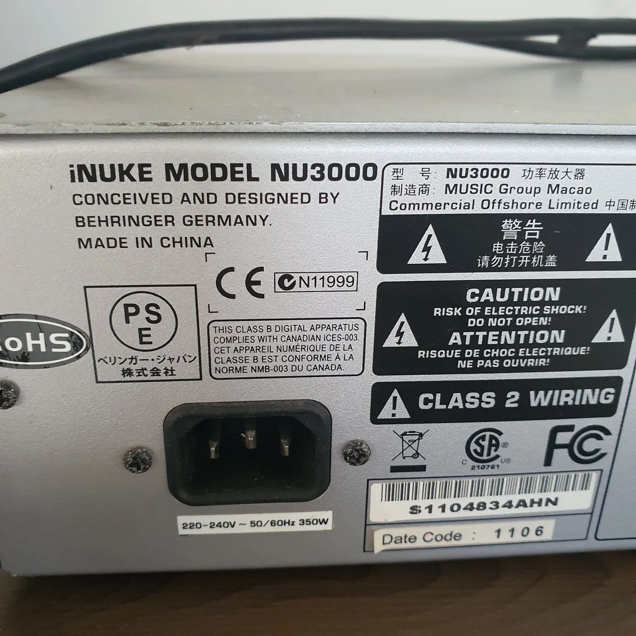 Amplificador Beringer inuke NU3000 - Foto 5