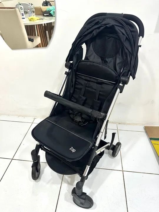 Carrinho Zap Black Bebê Conforto E Base - Burigotto  - Foto 2
