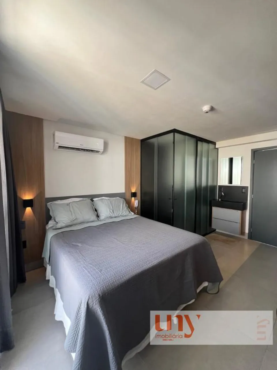 Flat mobiliado no Get by Side, a poucos metros do mar no Jardim Oceania