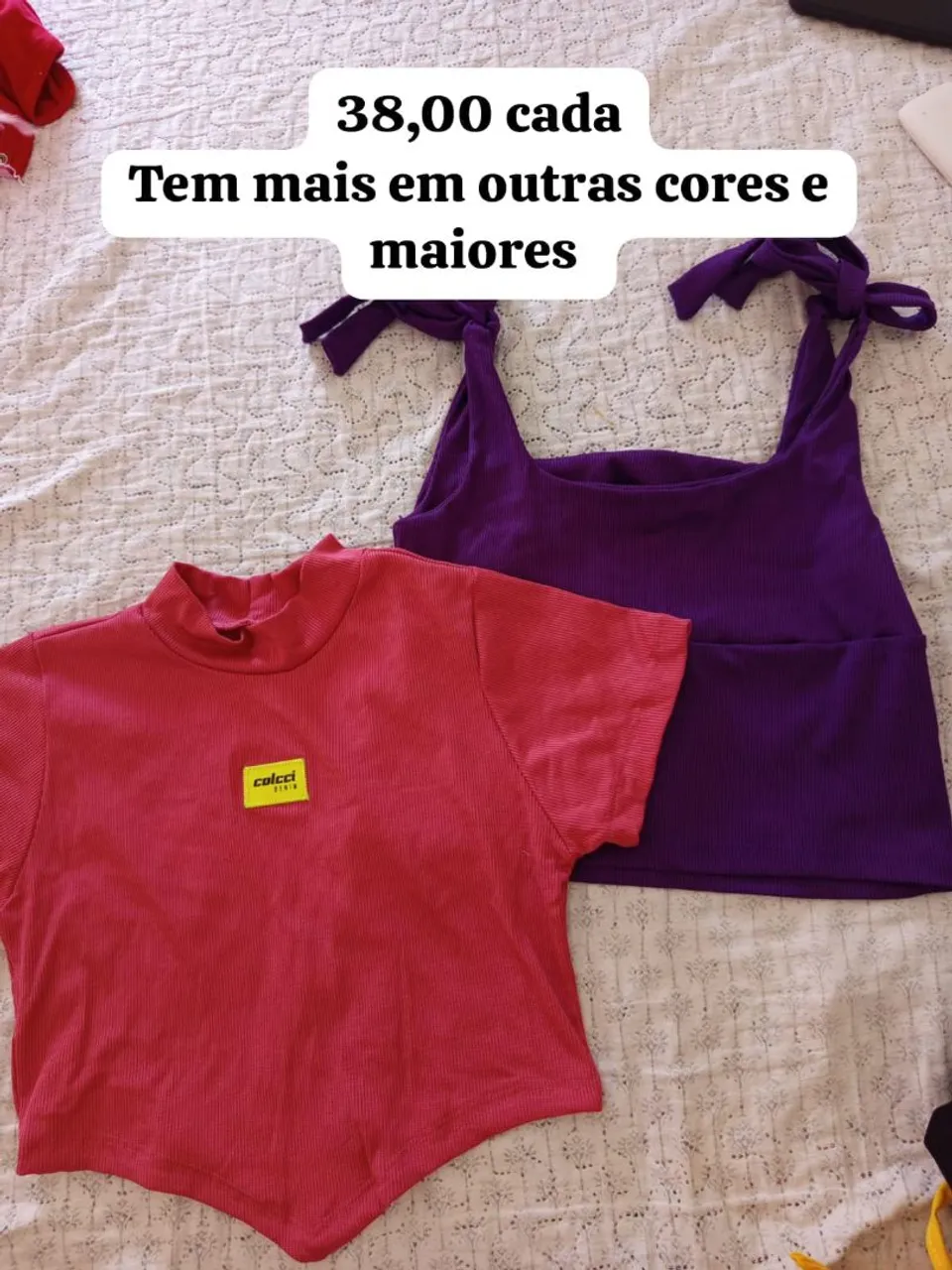 Blusas femininas: diversas cores e tamanhos
