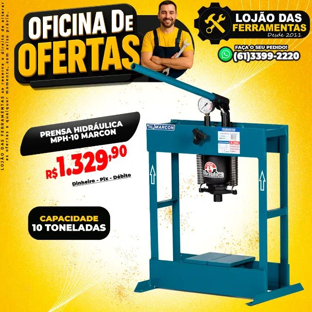 Prensa Hidráulica 10 Ton Mph-10 Marcon