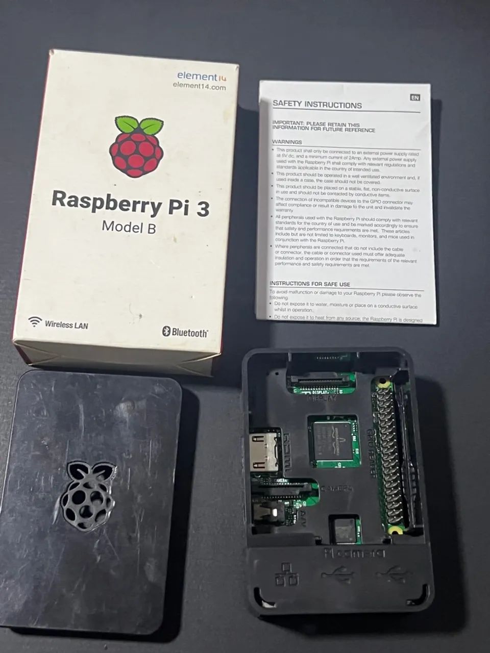 Raspberry Pi 3 Model B com Wi-Fi e Bluetooth