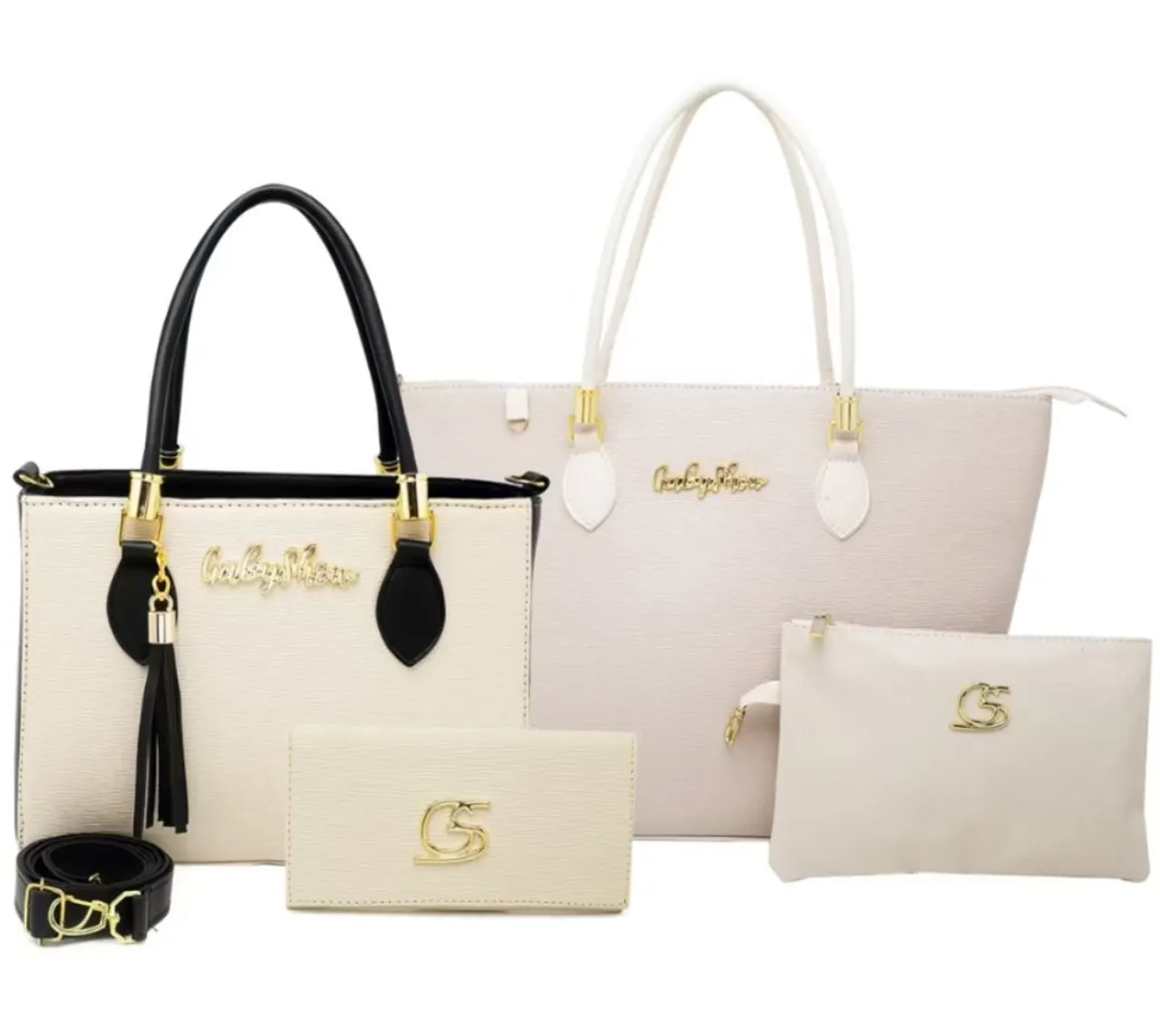 Kit de 4 Bolsas Luxo com Design Sofisticado