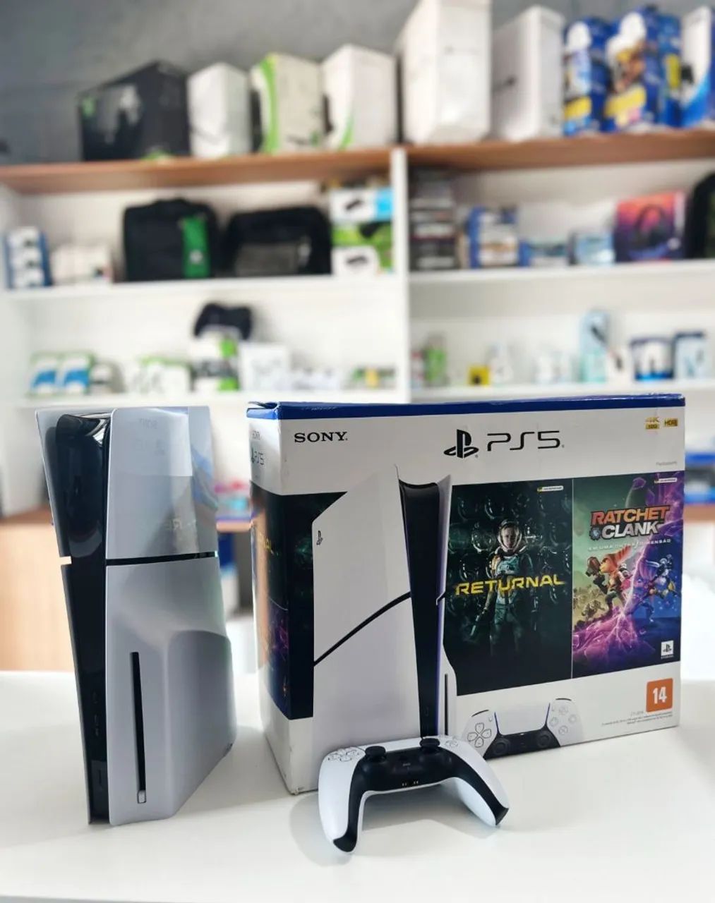 PS5 Slim c/ leitor com Garantia impecável 