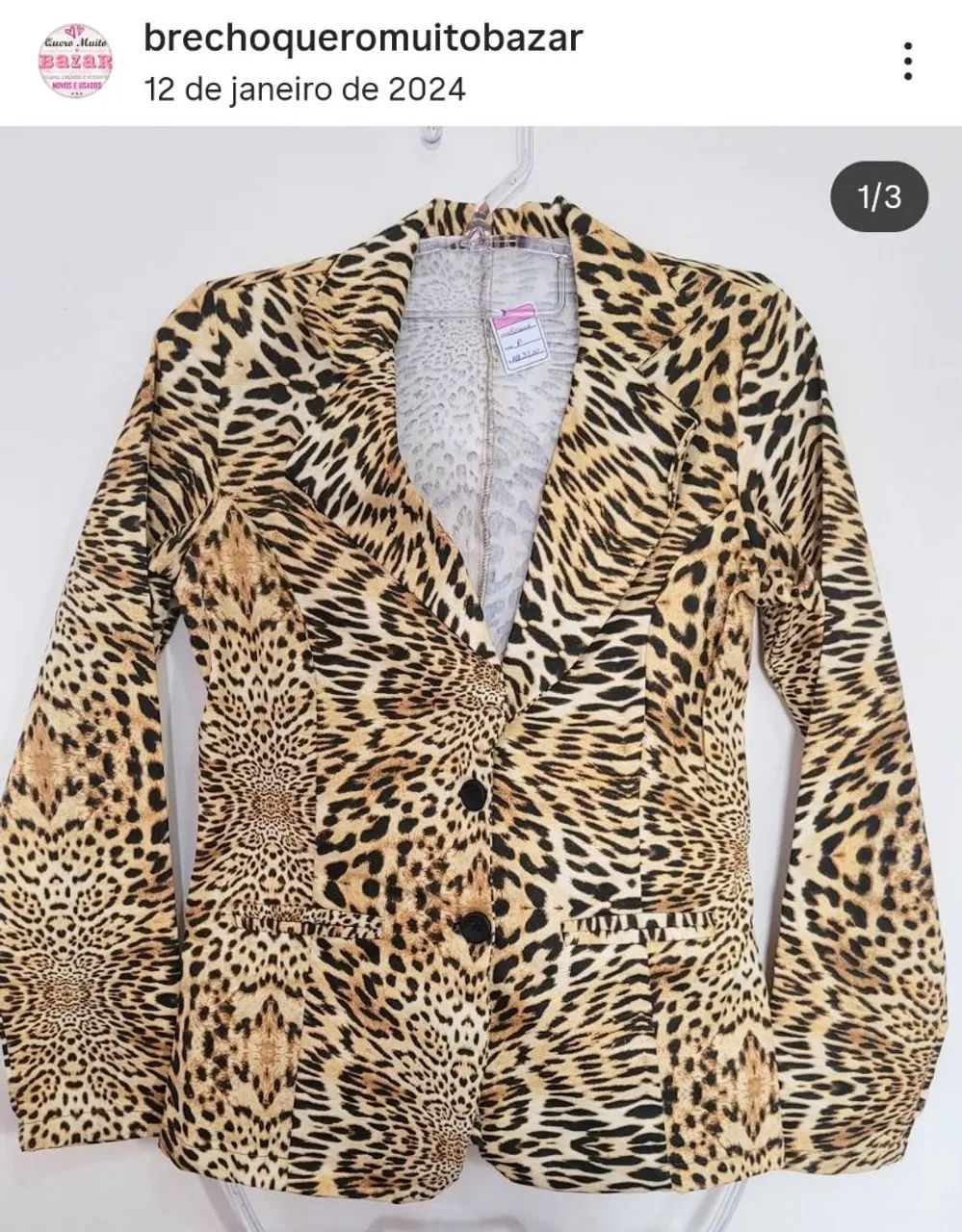Blazer Onça Tam 38