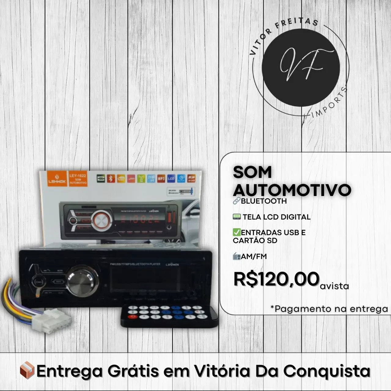 Som Automotivo Bluetooth | Entrega Grátis!