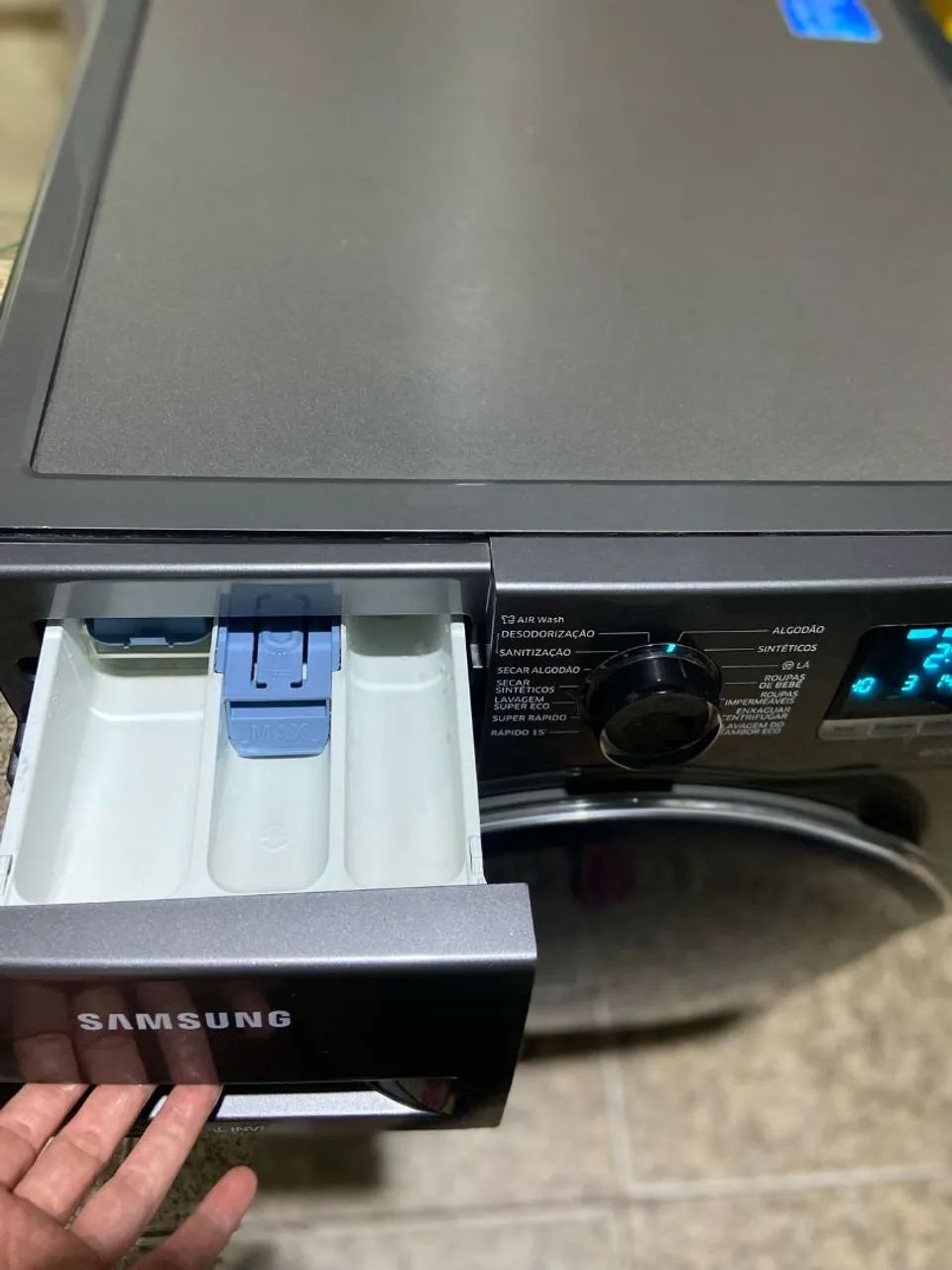 Lava e Seca Samsung Ecobubble 11kg Inox Look Semi nova com Garantia aceito * - Foto 6
