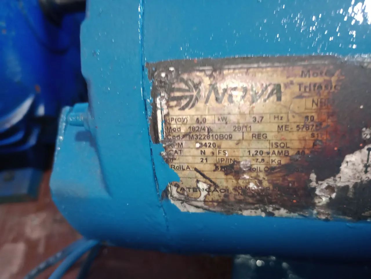 Motor Elétrico Industrial trifásico 5 cv de alta rotação  - Foto 5