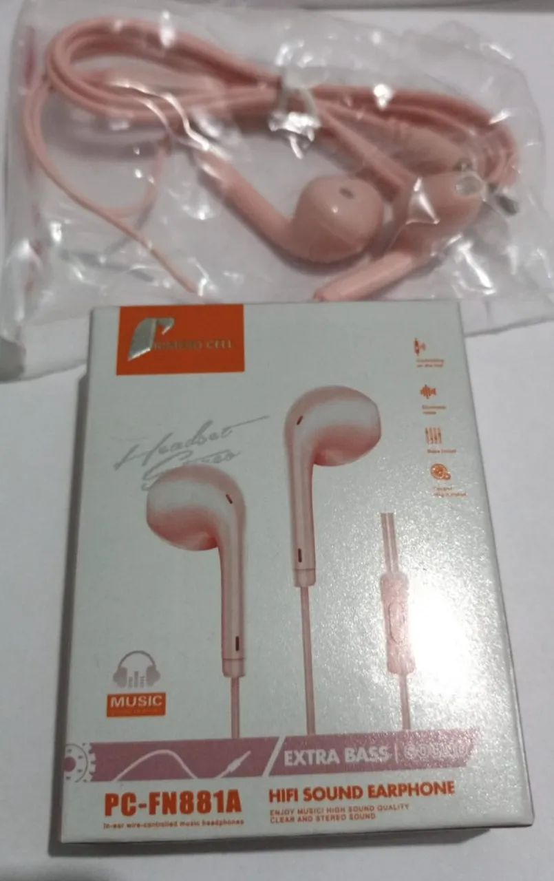 FONE COM FIO VÁRIAS CORES E ESTILOS - Foto 4