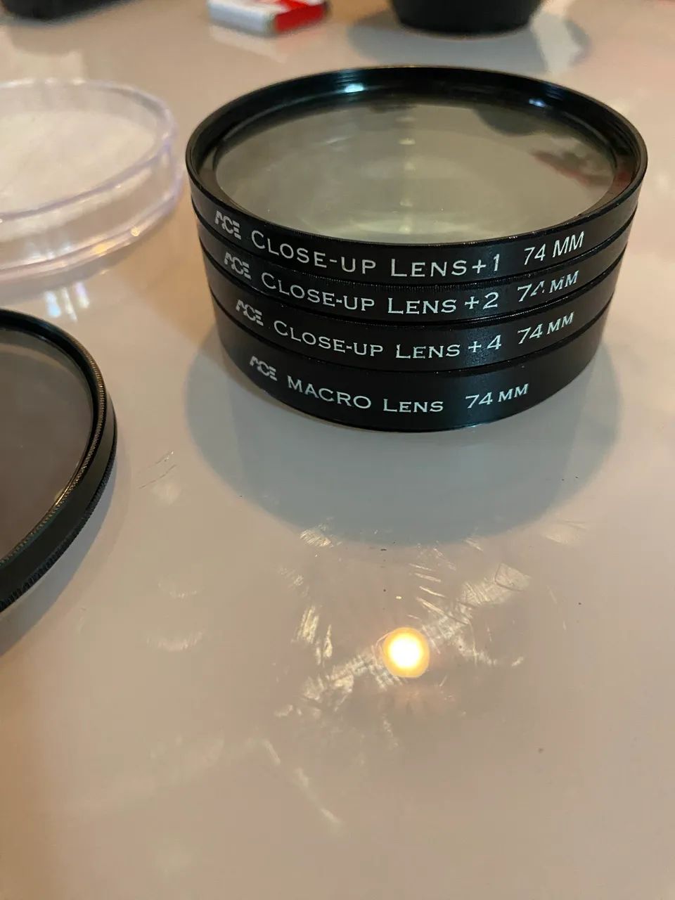 Kit Filtros Ace Close-up E Macro 74mm +1d,+2d,+4d +10d Macro - Foto 2
