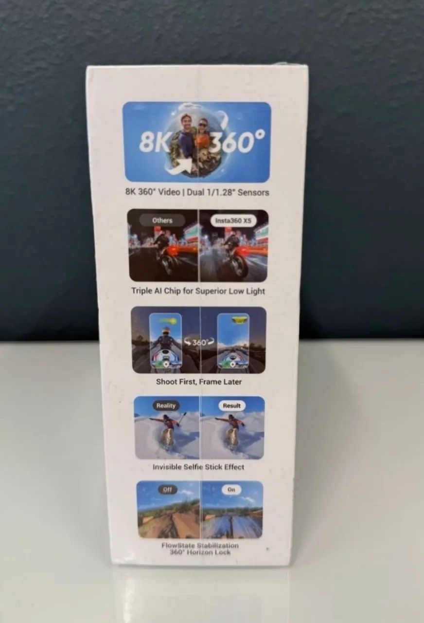 Insta360 X5 8K NOVA LACRADA - Foto 2