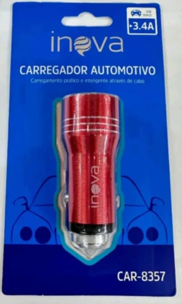 Carregador Veicular para Smartwatch 3.4A Inova  - Foto 4