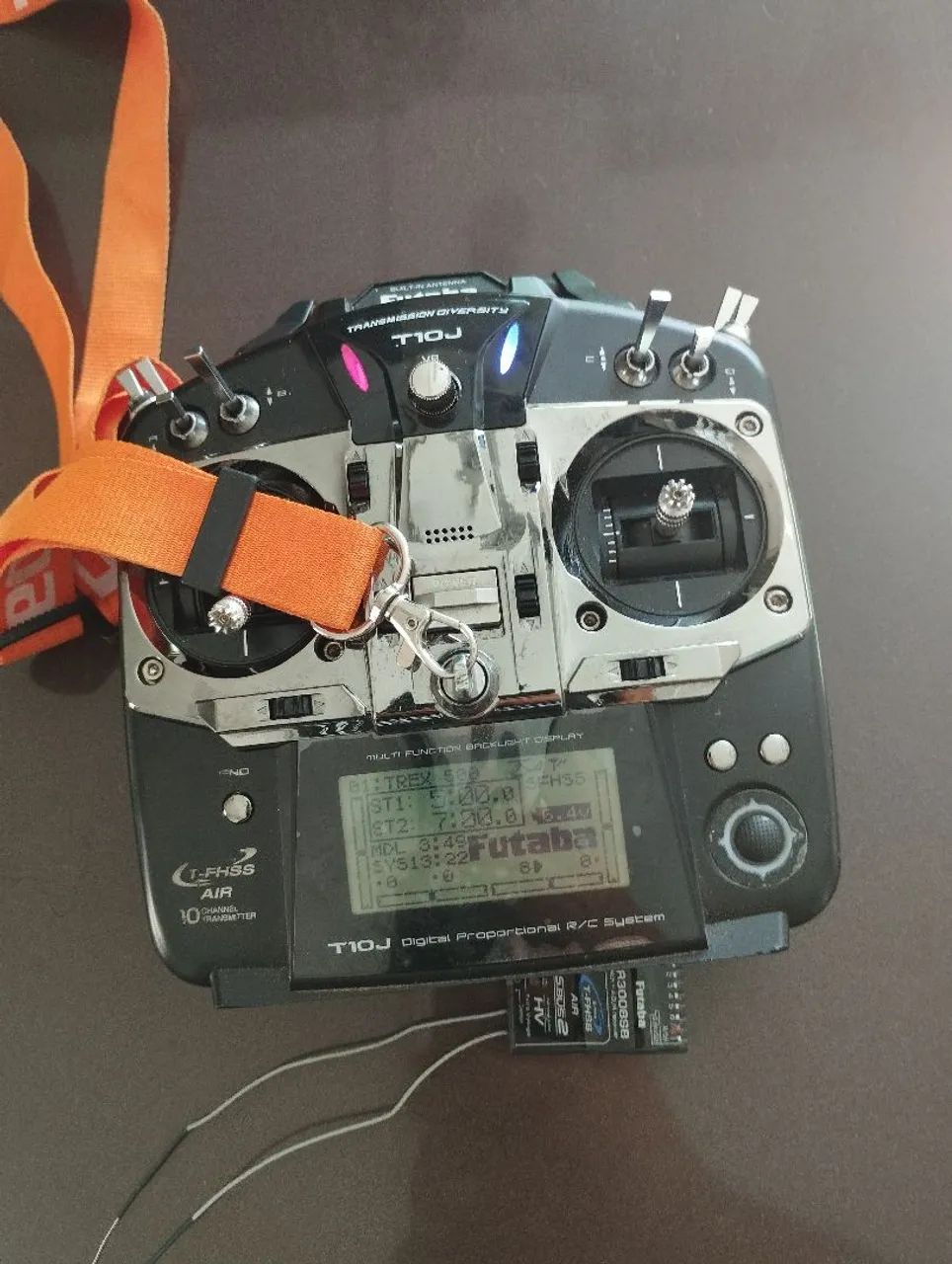 Radio Futaba T10J completo drone helicóptero aeromodelo 