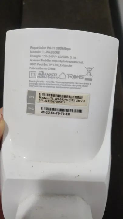 Repetidor Wi-Fi TP-Link TL-WA850RE 300Mbps