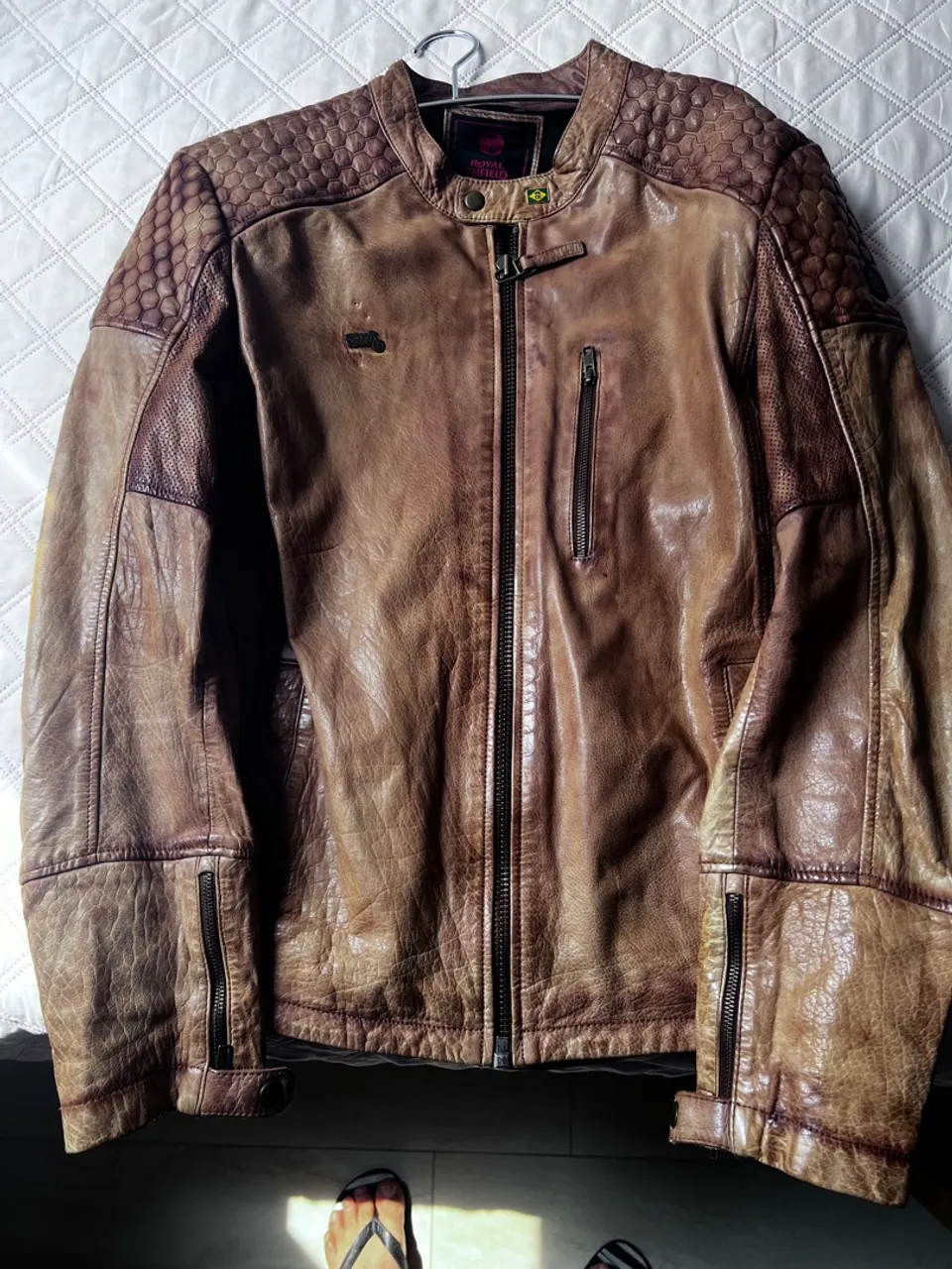 Jaqueta de Couro, original Royal Enfield - Roupas de Moto