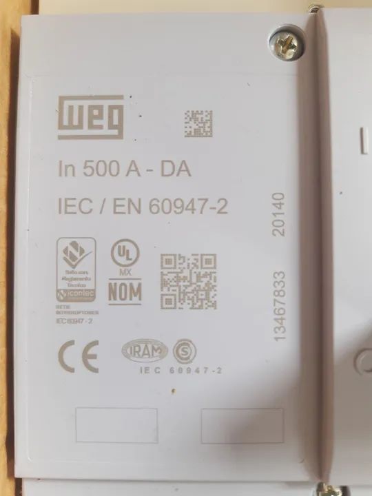 DISJUNTOR DWB800S500-3DA 500A 3 polos 50kA - Foto 6