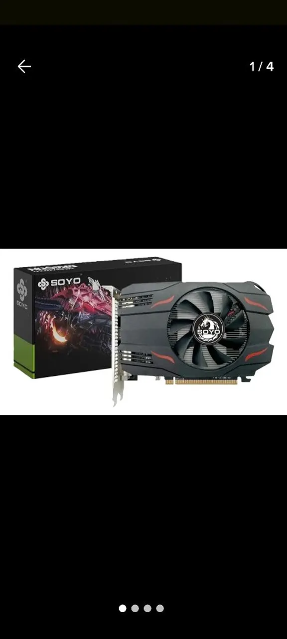 Placa de vídeo Rx550 4gb SOYO