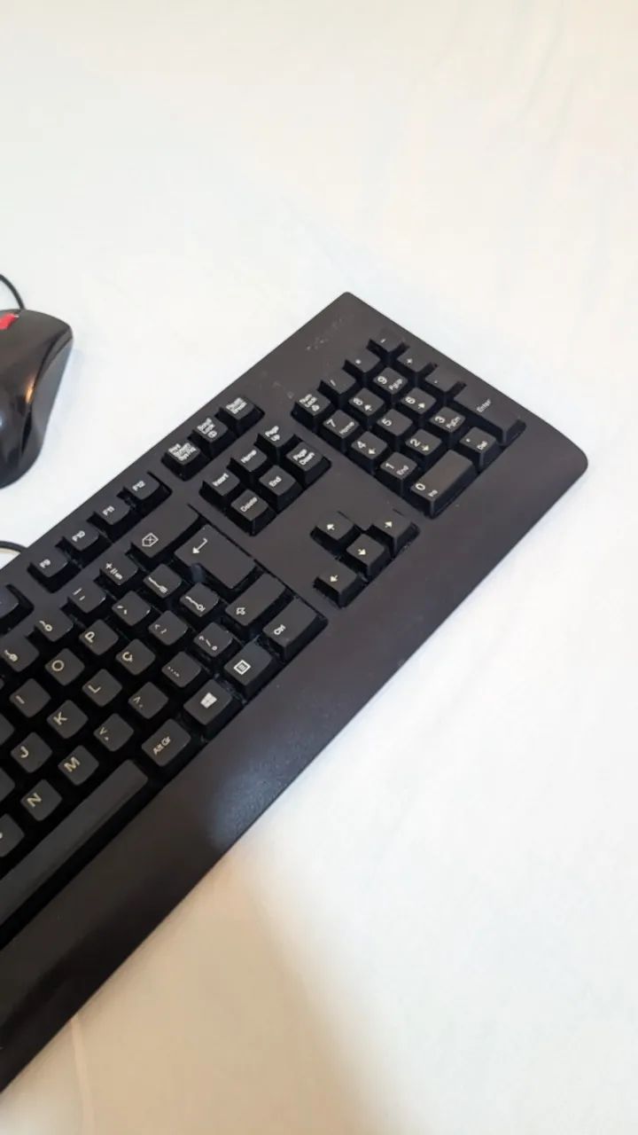 Teclado + Mouse USB Lenovo - Foto 2