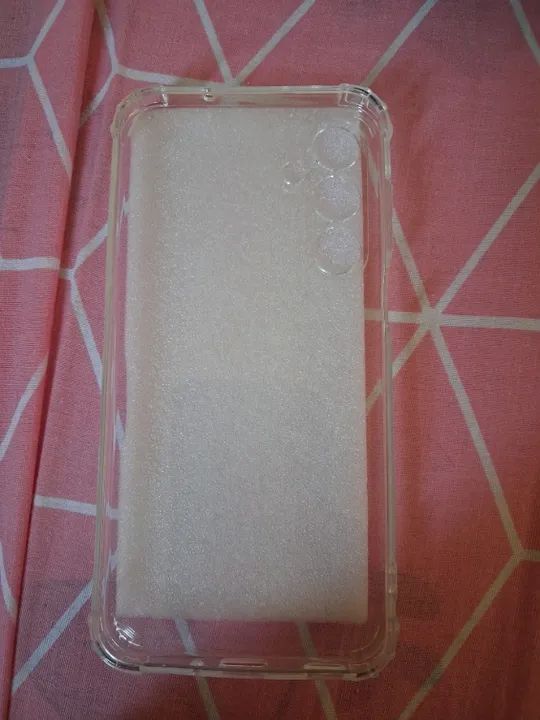 Capa transparente silicone Samsung Galaxy M35 5G bordas reforçadas anti-impacto resistente - Foto 2