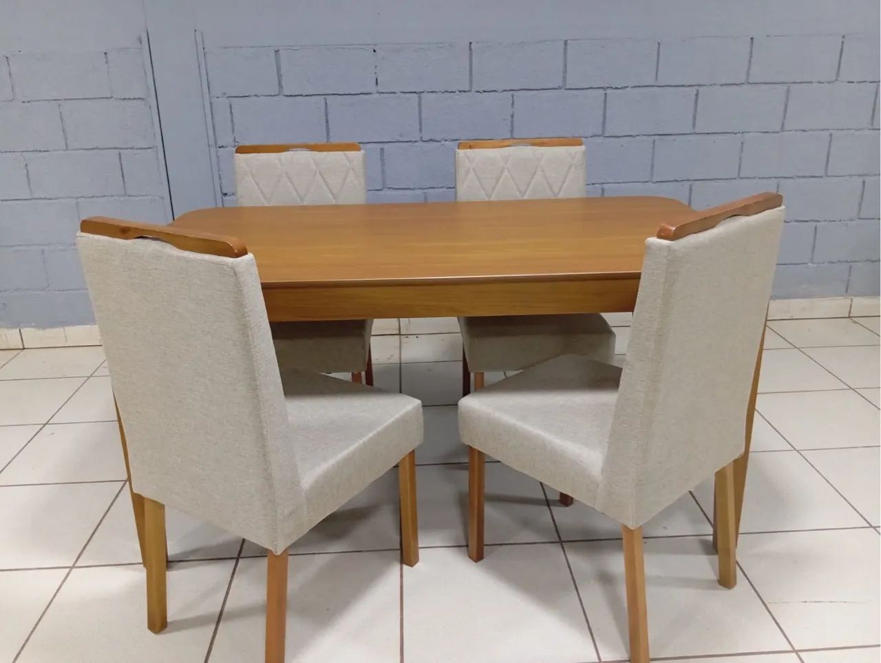 Mesa de Jantar 120x80 4 Cadeiras Pronta Entrega  - Foto 4