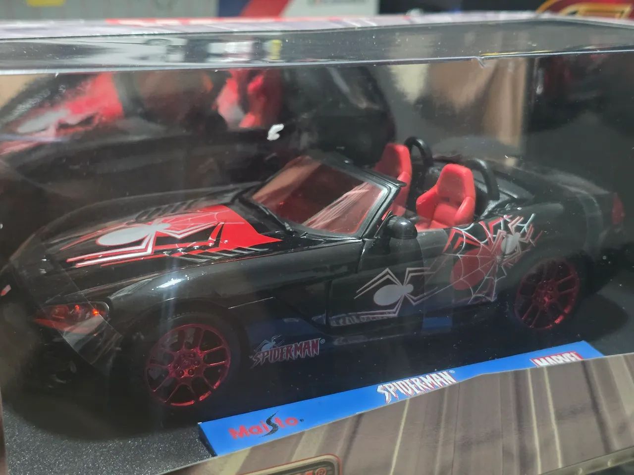 Miniatura 1:18 dodge viper raríssimo spiderman original  - Foto 2