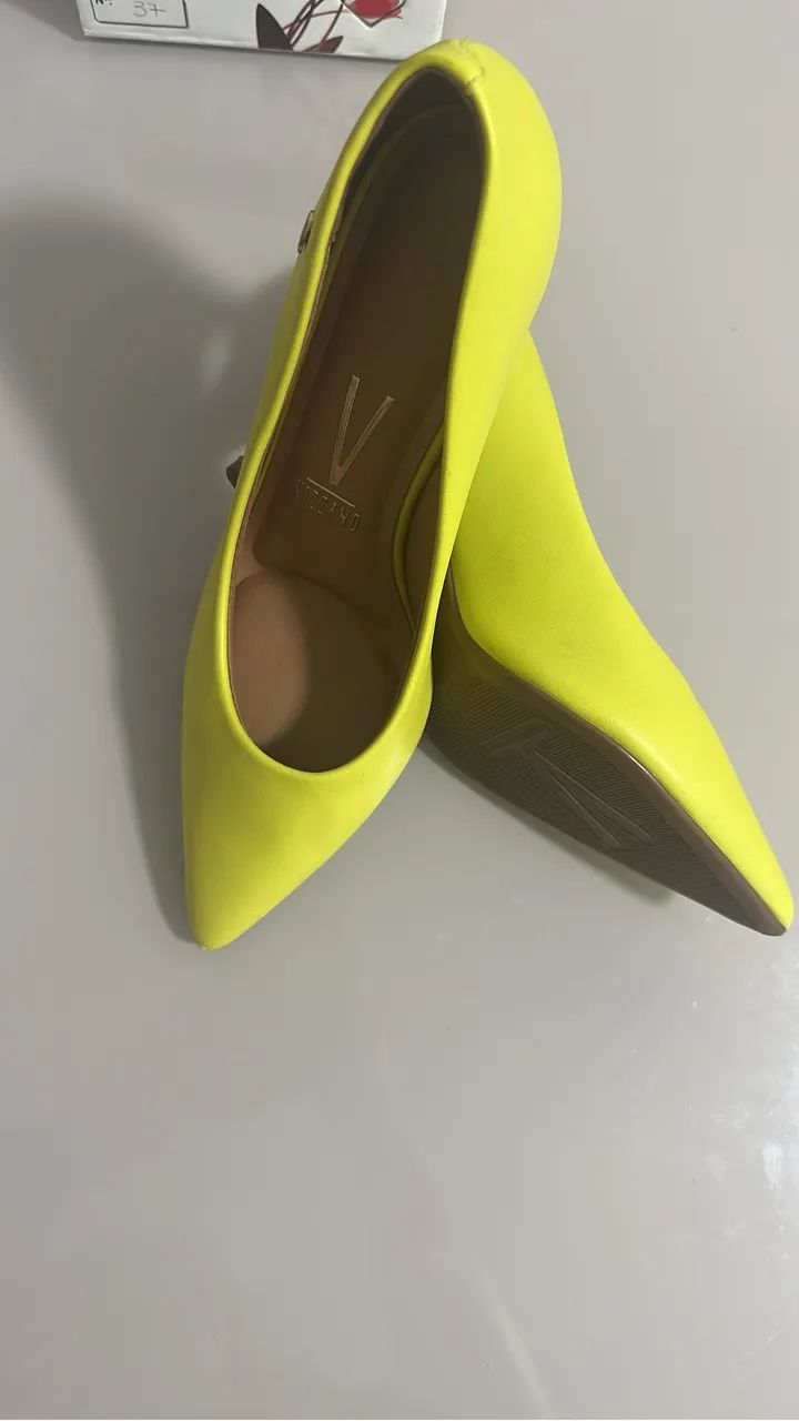 Sapato scarpin verde 