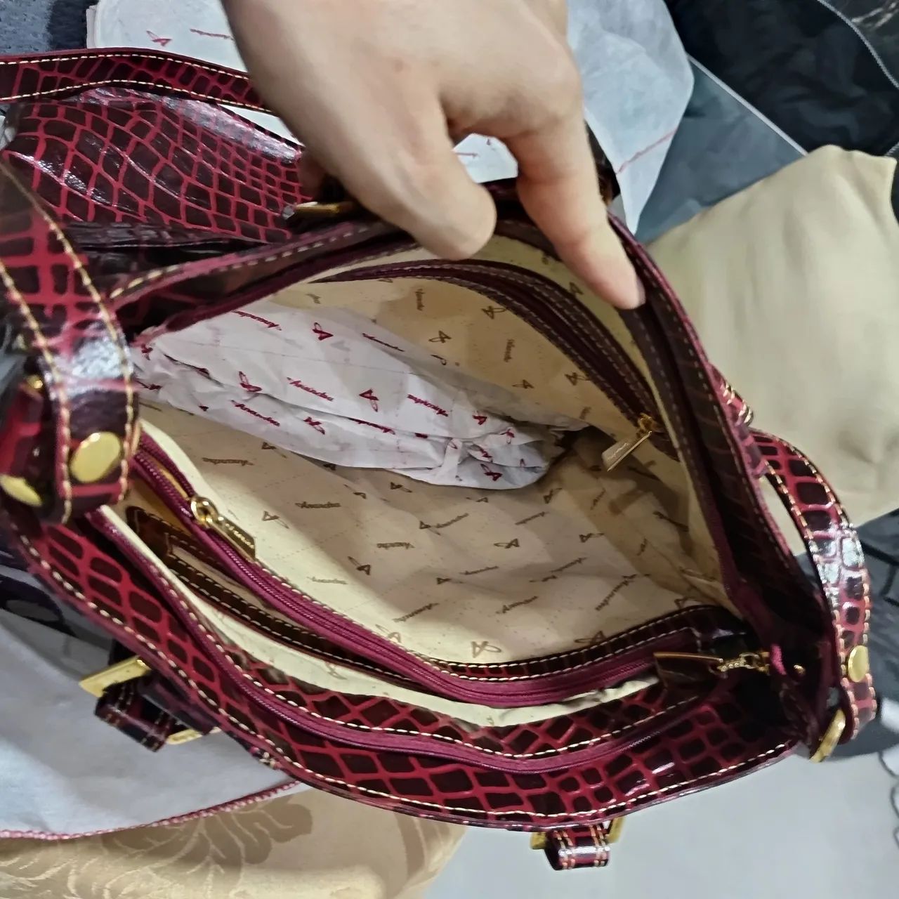Bolsa Anandra de Couro  - Foto 4