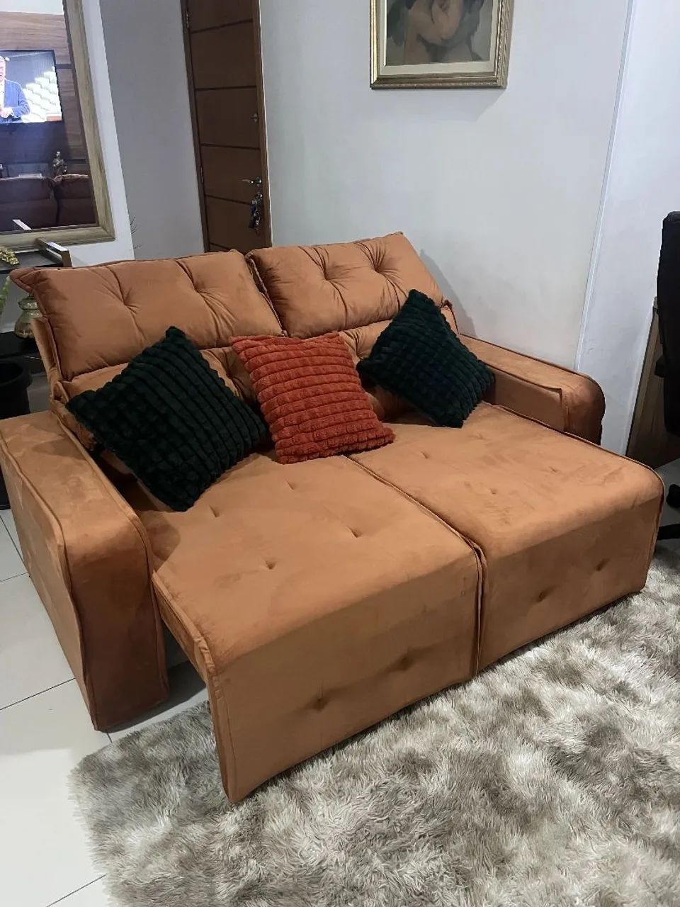 Sofa retrátil e reclinável 1,80m  - Foto 4