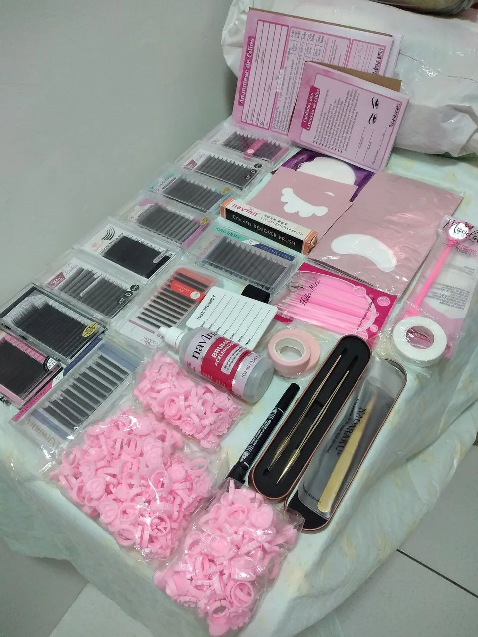 Vendo kit de extensão de cílios 