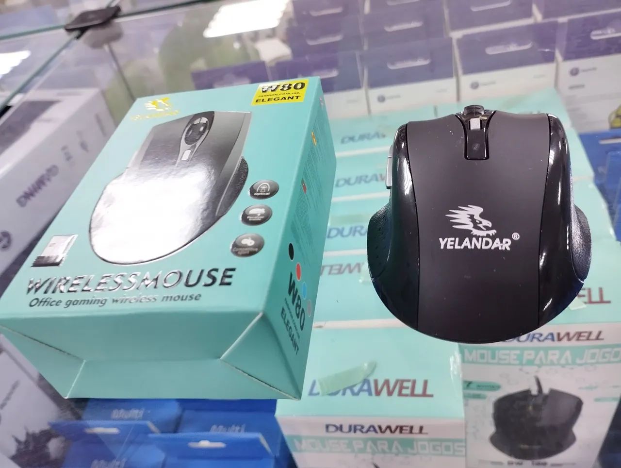 Mouse sem fio gaming W80 2.4Ghz - Foto 3