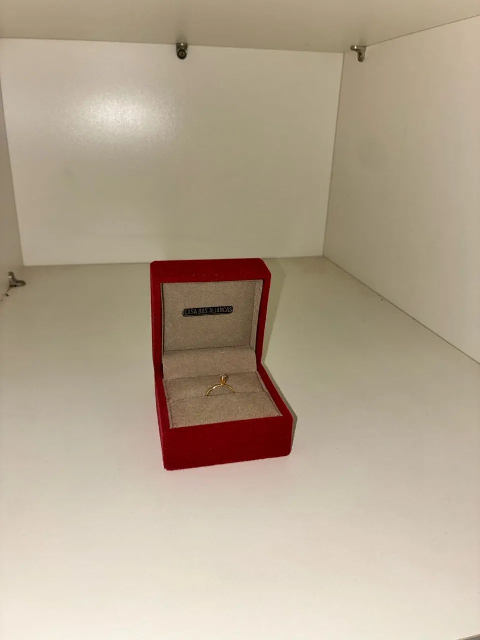 Solitário de ouro 18k com zircônia N°14 - com certificado - ACEITO NEGOCIAÇÃO 