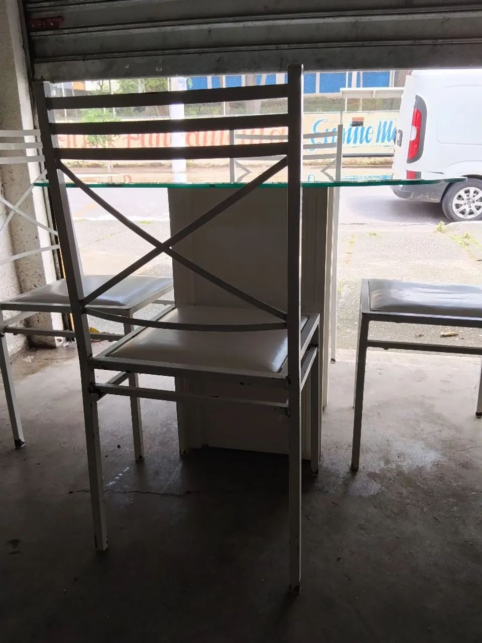 Mesa vidro 4 cadeiras  - Foto 3