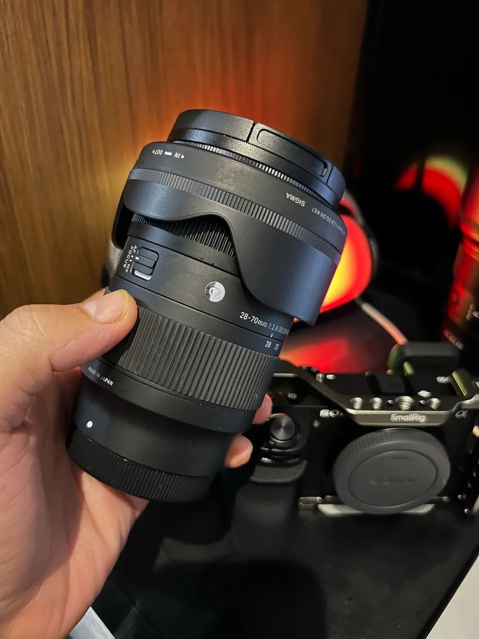 Lente sigma 28-70 SONY contemporânea Full Frame ZERADA + filtro 
