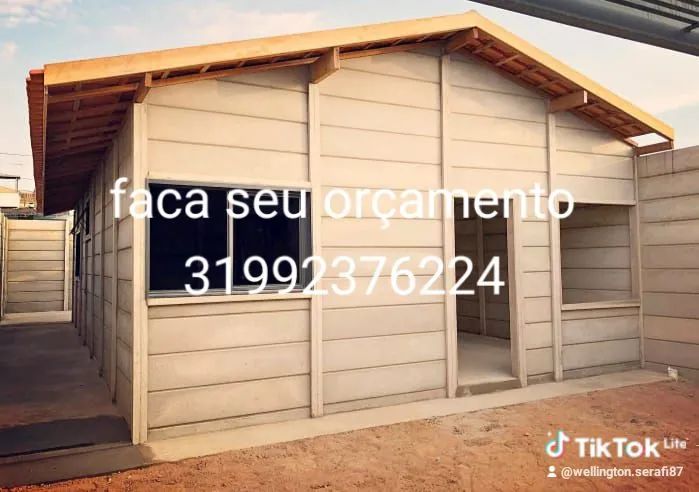 Casa e muros premoldados venha conferir  - Foto 2