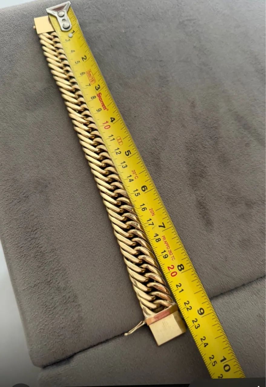 Pulseira em ouro 18k com 52 gramas com certificado de garantia  - Foto 3