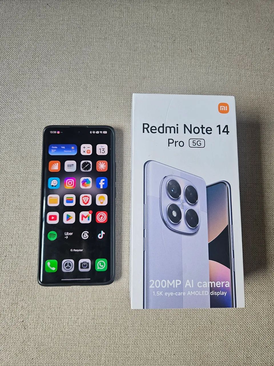 Redmi Note 14 Pro 5G 256GB Preto