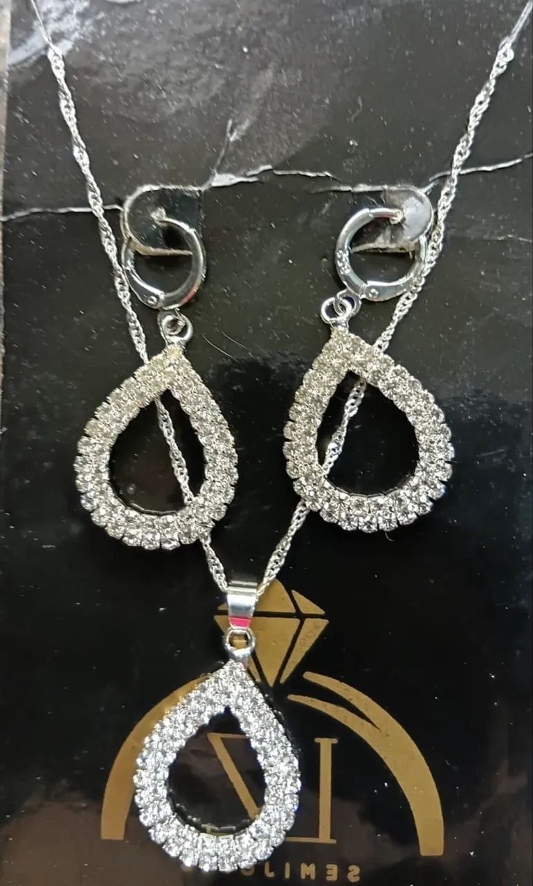 Conjunto em prata 925  - Foto 4